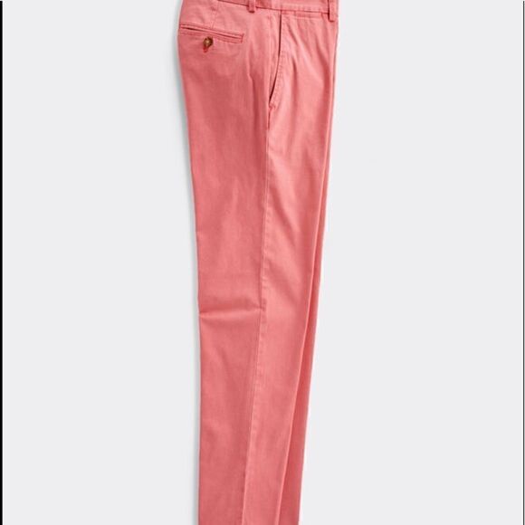 Vineyard Vines NWOT Mens Collegiate Cotton Pants in Jetty Red. Size 33/30. - Picture 2 of 8
